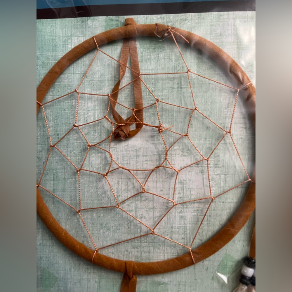 Brown and White Dreamcatcher Wall Decor - Picture 9 of 10